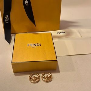 F Is Fendi Earrings (Gold)